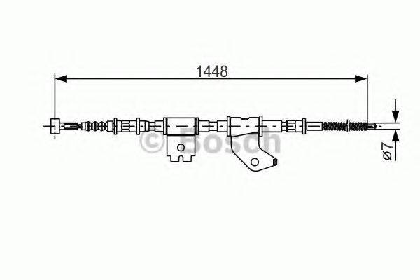 BOSCH 1987477402 Трос, стояночная тормозная система