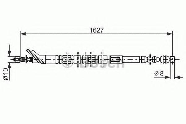 BOSCH 1987477415 Трос, стояночная тормозная система