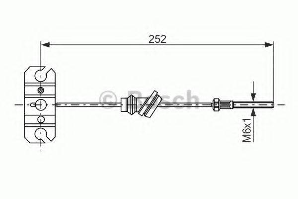 BOSCH 1987477503 Трос, стояночная тормозная система