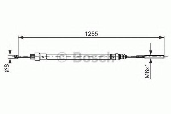 BOSCH 1987477525 Трос, стояночная тормозная система