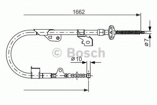 BOSCH 1987477535 Трос, стояночная тормозная система