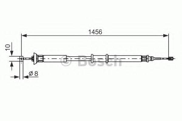 BOSCH 1987477561 Трос, стояночная тормозная система