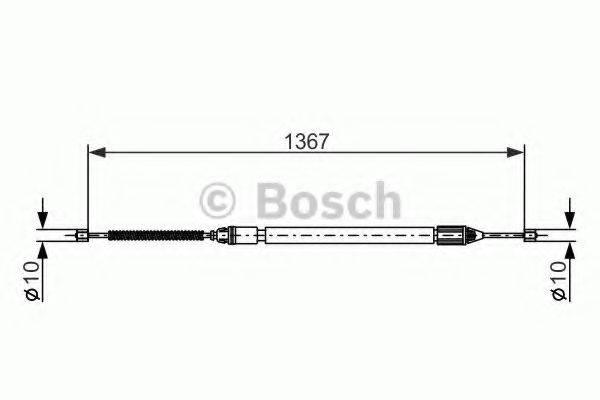 BOSCH 1987477640 Трос, стояночная тормозная система