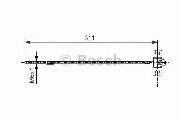 BOSCH 1987477658 Трос, стояночная тормозная система