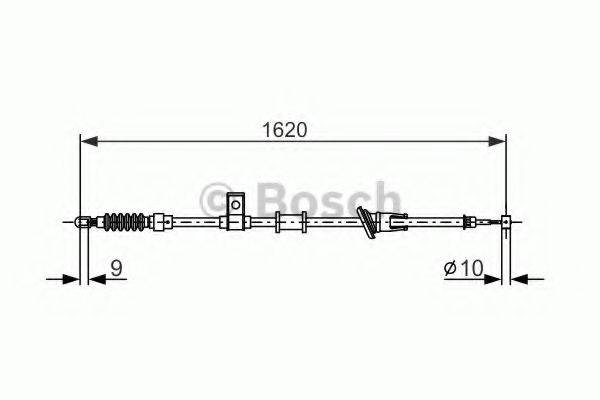 BOSCH 1987477893 Трос, стояночная тормозная система