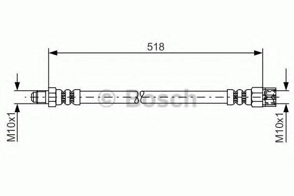 BOSCH 1987481007 Тормозной шланг