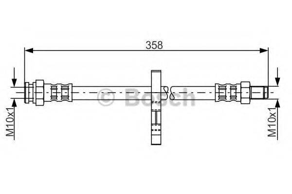 BOSCH 1987481019 Тормозной шланг