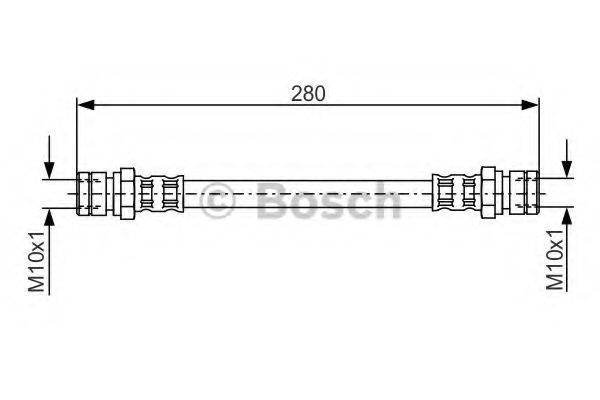 BOSCH 1987481030 Тормозной шланг