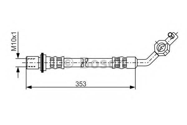 BOSCH 1987481037 Тормозной шланг