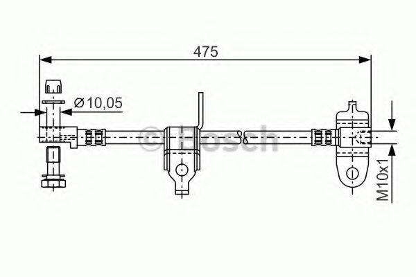 BOSCH 1987481045 Тормозной шланг