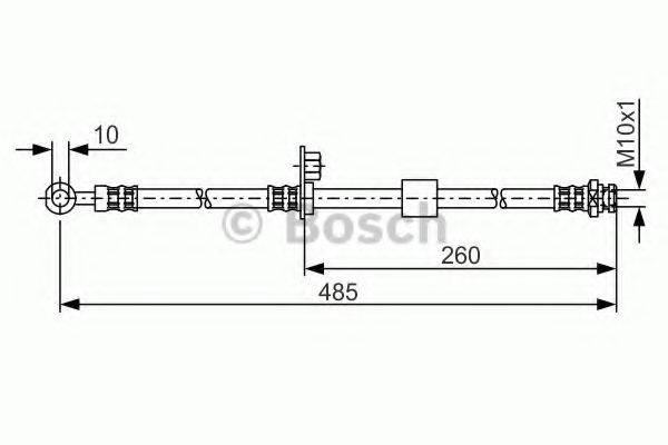 BOSCH 1987481054 Тормозной шланг