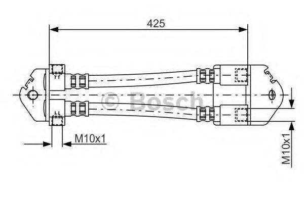 BOSCH 1987481073 Тормозной шланг