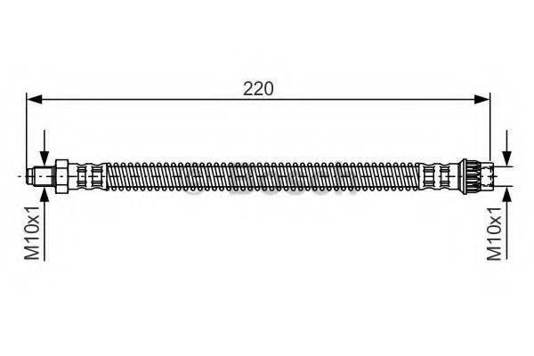BOSCH 1987481090 Тормозной шланг