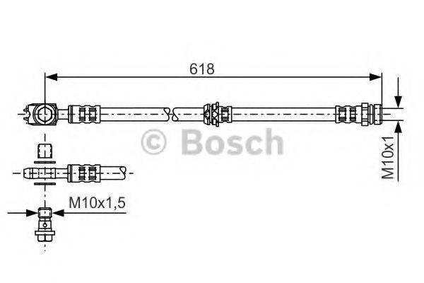 BOSCH 1987481173 Тормозной шланг