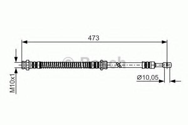 BOSCH 1987481255 Тормозной шланг