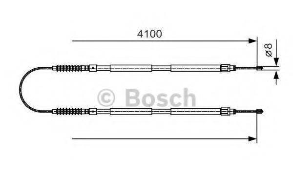 BOSCH 1987482005 Трос, стояночная тормозная система