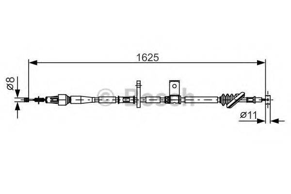 BOSCH 1987482094 Трос, стояночная тормозная система