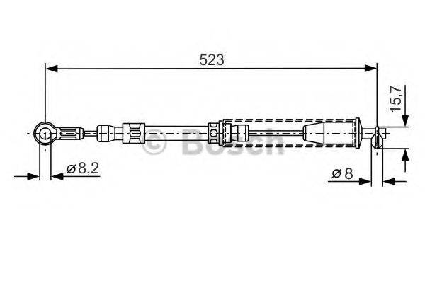 BOSCH 1987482108 Трос, стояночная тормозная система