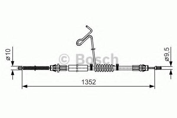BOSCH 1987482135 Трос, стояночная тормозная система
