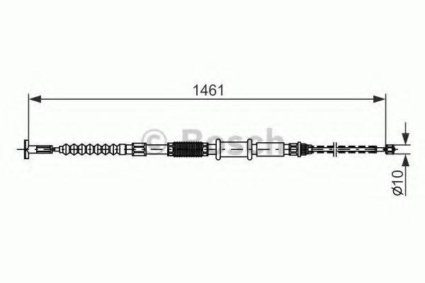 BOSCH 1987482177 Трос, стояночная тормозная система