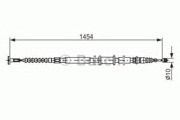 BOSCH 1987482179 Трос, стояночная тормозная система