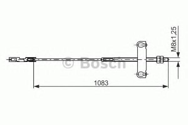 BOSCH 1987482194 Трос, стояночная тормозная система