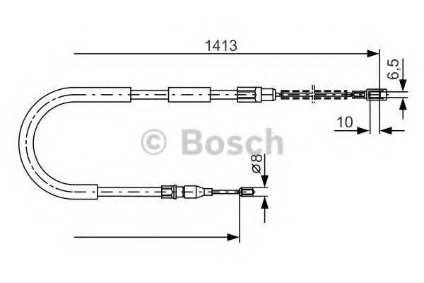 BOSCH 1987482217 Трос, стояночная тормозная система