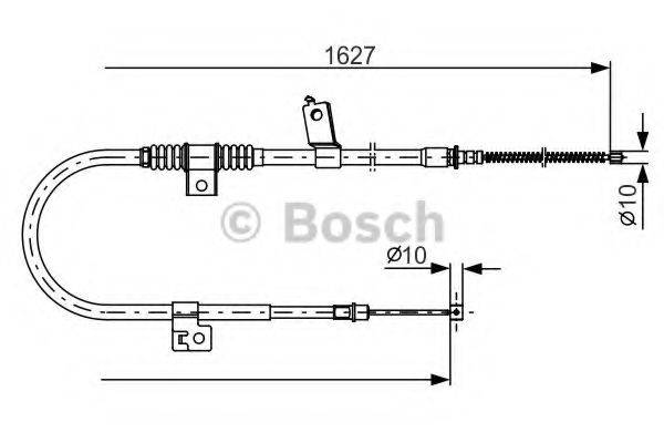 BOSCH 1987482274 Трос, стояночная тормозная система