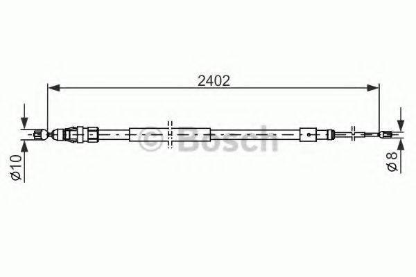 BOSCH 1987482276 Трос, стояночная тормозная система