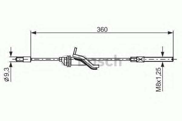 BOSCH 1987482279 Трос, стояночная тормозная система