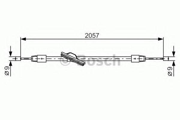 BOSCH 1987482331 Трос, стояночная тормозная система