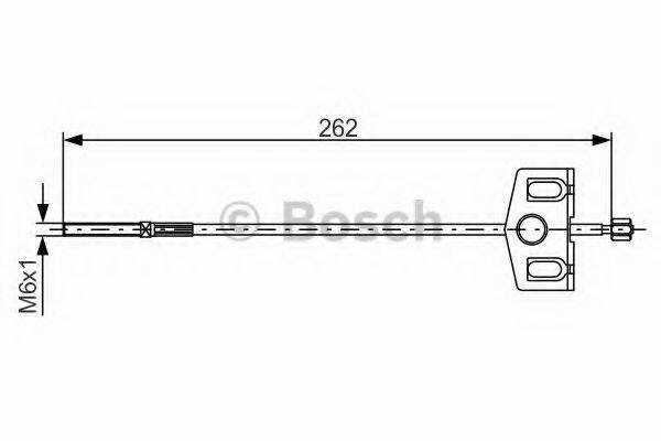 BOSCH 1987482337 Трос, стояночная тормозная система