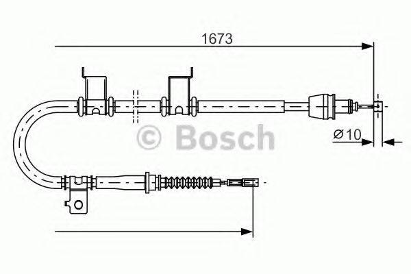 BOSCH 1987482361 Трос, стояночная тормозная система