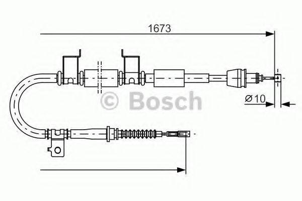 BOSCH 1987482362 Трос, стояночная тормозная система