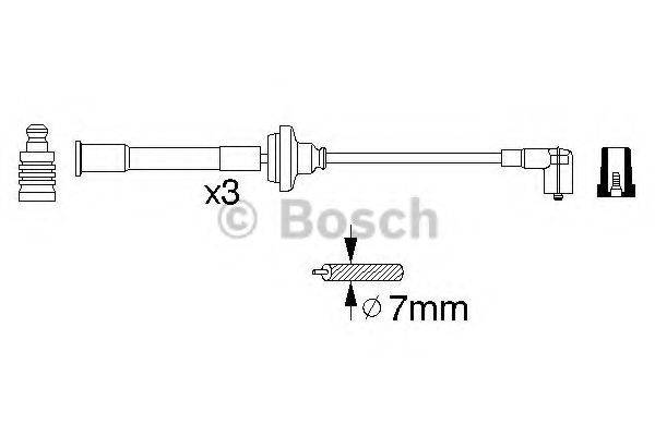 BOSCH 0356912822 Комплект проводов зажигания