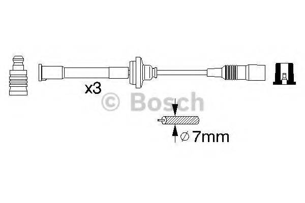 BOSCH 0356912823 Комплект проводов зажигания