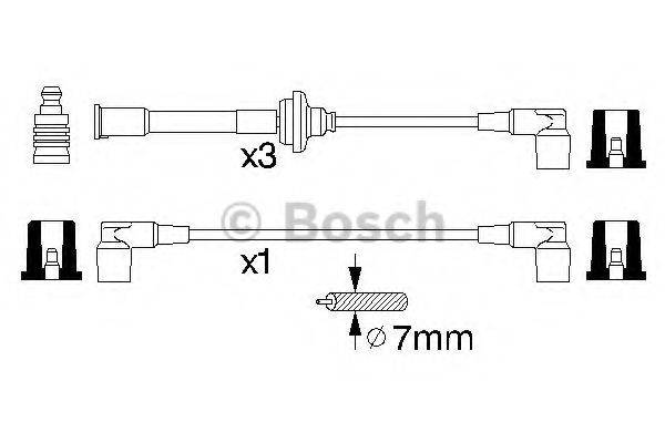 BOSCH 0356912825 Комплект проводов зажигания