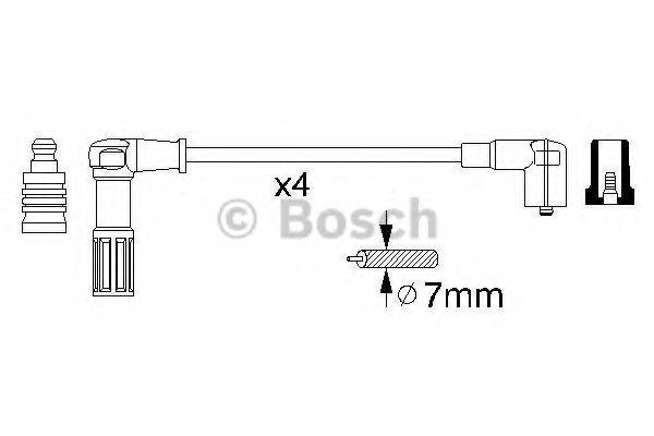 BOSCH 0356912845 Комплект проводов зажигания