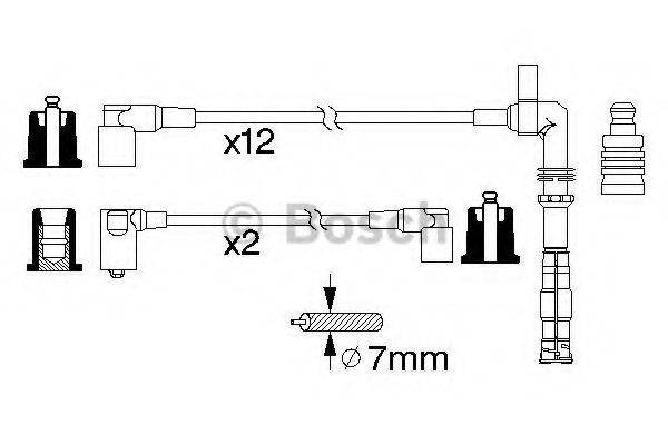 BOSCH 0986356313 Комплект проводов зажигания