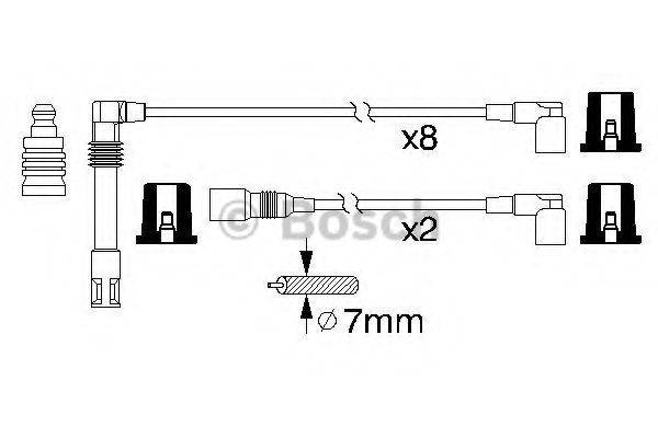 BOSCH 0986356319 Комплект проводов зажигания