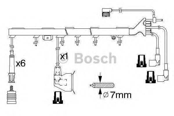 BOSCH 0986356324 Комплект проводов зажигания