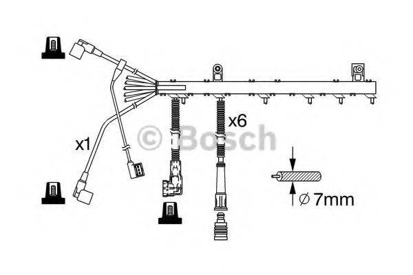 BOSCH 0986356368 Комплект проводов зажигания