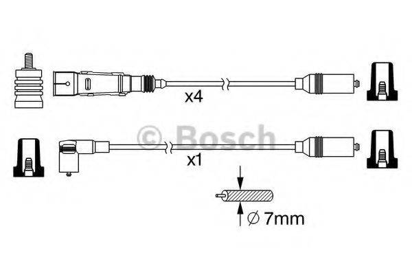 BOSCH 0986356381 Комплект проводов зажигания