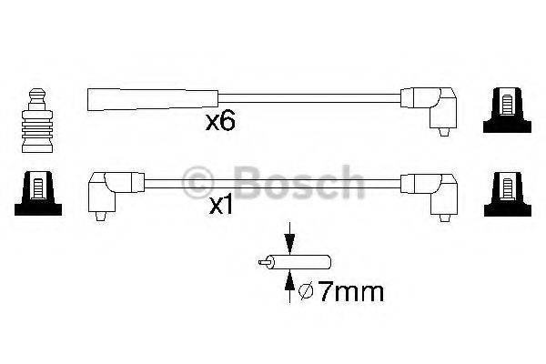 BOSCH 0986356804 Комплект проводов зажигания