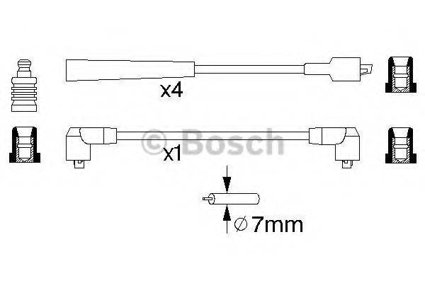 BOSCH 0986356869 Комплект проводов зажигания