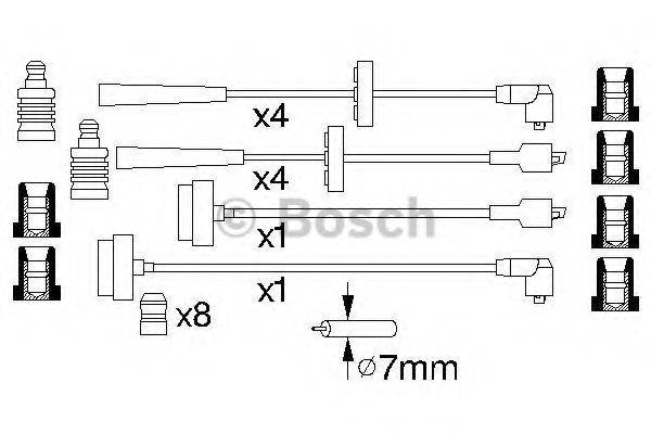 BOSCH 0986356878 Комплект проводов зажигания