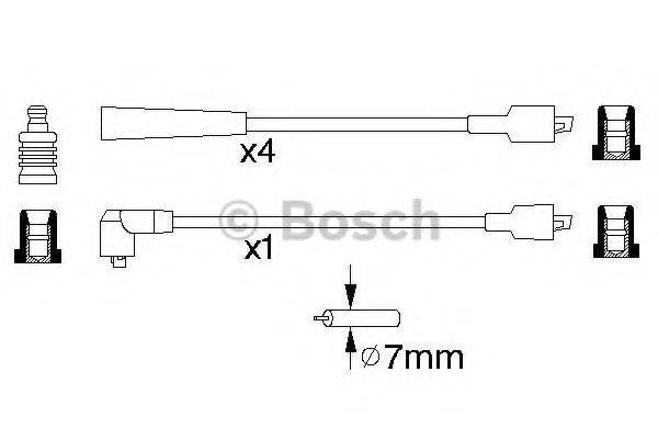 BOSCH 0986356882 Комплект проводов зажигания