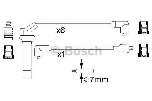 BOSCH 0986356891 Комплект проводов зажигания