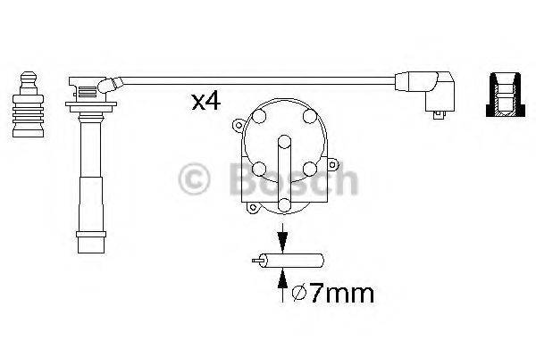 BOSCH 0986356931 Комплект проводов зажигания