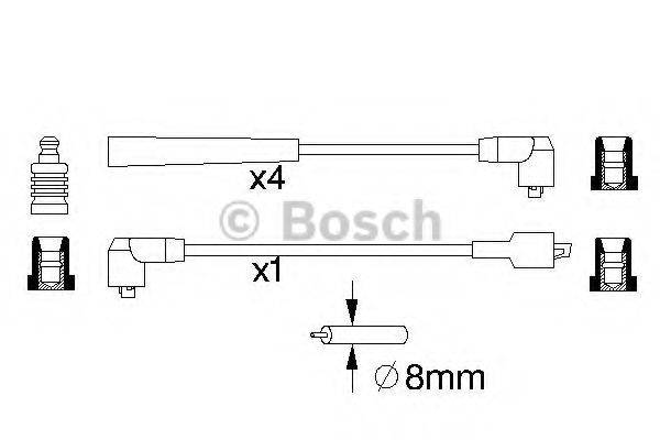 BOSCH 0986357012 Комплект проводов зажигания